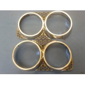 Fiat 124 coupè seconda serie coppia ghiere faro Cromodora