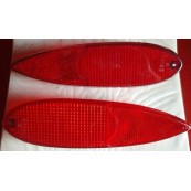 pair plastic rear lights Ford 12m