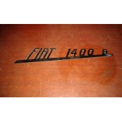 Fiat 1400 B rear plate original