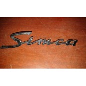 Simca rear plate