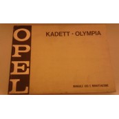 Opel Kadett Olympia manuale uso e manutenzione