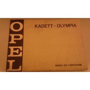 Opel Kadett Olympia manuale uso e manutenzione