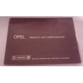 Opel Kadett Ascona Manta Rekord uso e manutenzione