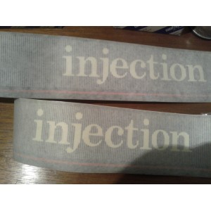 y10 stickers left and right injection black