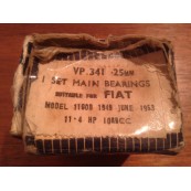 Fiat 1100 B main bearings 0,25