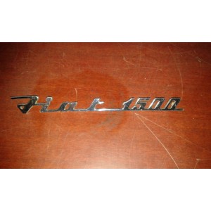 Fiat 1500 Cabrio Osca rear plate original