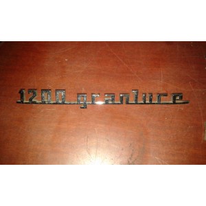 Fiat 1200 granluce rear plate