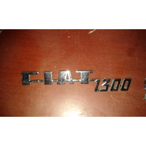 Fiat 1300 rear plate